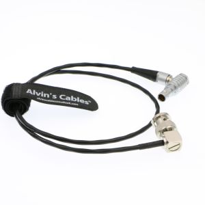 5 Pin Lemo To BNC Timecode Cable Right Angle SMPTE Time Code Out ARRI Mini Sound
