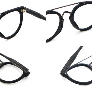 Latest Styles Wood Copy Acetate Retro Optical Glasses Frame MR 09