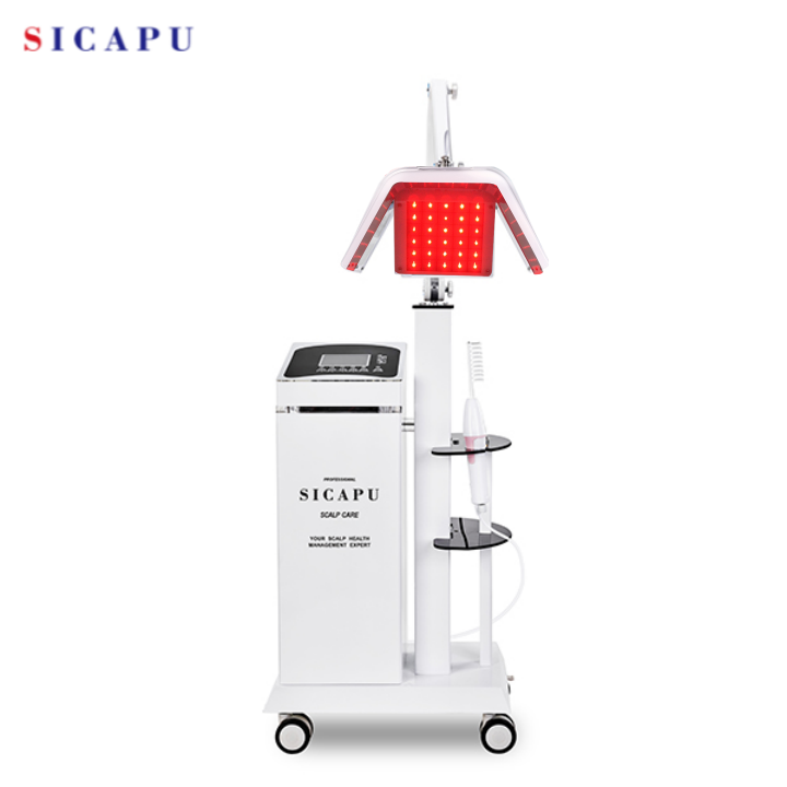 China 120pcs 650nm Laser Hair Growth Machine High Frequency Low Level Light Therapy For Hair Loss on sale