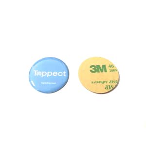 CMYK NFC Chip 30mm Epoxy Dome Stickers Glossy Printing