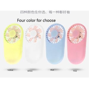 Ultra thin Portable USB pocket LED handly mini fan rechargeable hand hold fan