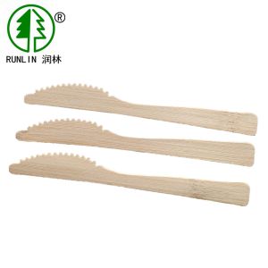 China 17CM Knife Disposable Compostable Bamboo Cutlery And Crockery Knife FDA on sale