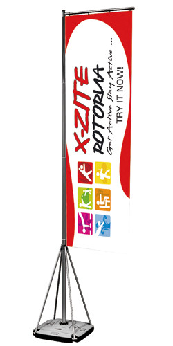 Quality Outside Feather Flag Banners 5M Aluminum Flag Pole 80 * 280 CM Graphic Size wholesale