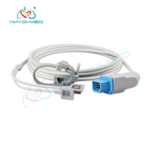 Spo2 Sensor Trapezoid 15P 3M Gray Adult Pediatric Reusable Spo2 Sensor TPU