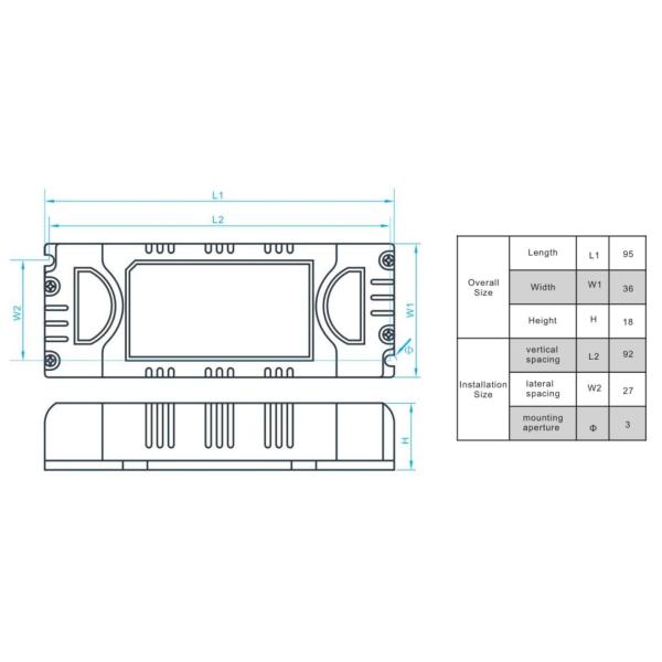 Plastic Triac Dimmable LED Driver