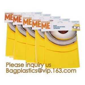 Recyclable Material Heat Seal Beedo Printed Plastic Party Apron Bag,eco-friendly