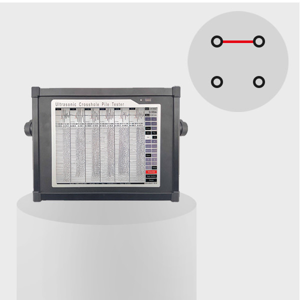 Quality 2 Channels Pile Testing System 150m Probe Crosshole Pile Integrity Tester wholesale