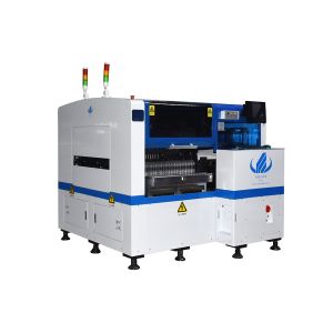 8kw LED PCB Assembly Machine , HT-E5D High Speed Pick And Place Machine 380AC