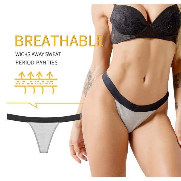 Quality Multi-Color High-Stretch Four-Layer Leakproof Physiological Pants  Women'S Menstrual Period Underwear Thongs wholesale