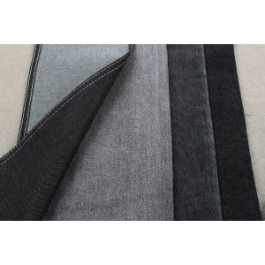 Heavy Dark Blue Recycle Denim Fabric Stretchable Jeans Cloth
