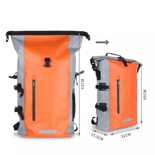 Quality 500D PVC Waterproof Hiking Backpack Floating Waterproof Bag For Kayaking BSCI wholesale