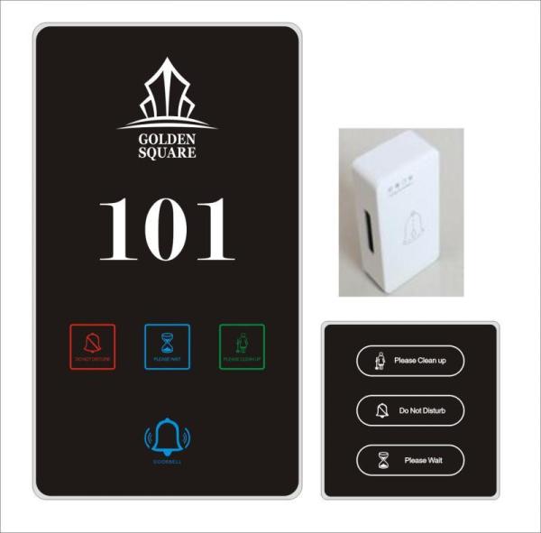 Quality Custom Logo Hotel Doorplate Switch with 5 Years Warranty and Standard 86 Bottom Box for Easy Installation wholesale