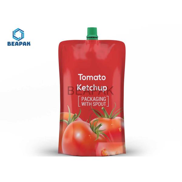 Quality Food Grade Pouch Package With Spout Stand Up Reusable Plastic Juice Spout Pouch wholesale