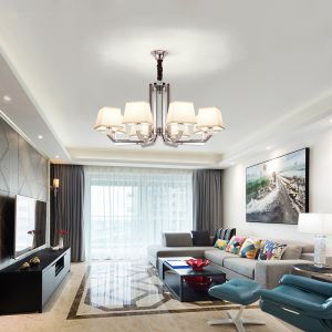 Cool modern metal chandeliers for indoor home lighting with lampshade Fixtures
