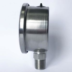 2" 40 MPa Lower Mount Manometer 1/4 NPT Colorful Dial All Stainless Steel