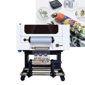 30CM UV Roll Dtf Printer For Sticker Printing With Dual Xp600 Head Roll To Roll