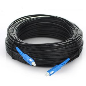 SC / UPC Jumper FTTH Outdoor Drop Cable G652D G657A Fiber Optical Cable Patch
