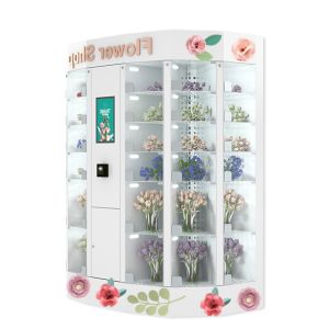 60HZ FCC Secure Bouquet Vending Machine 18.5 Inch With Wide Variety Of Flowers