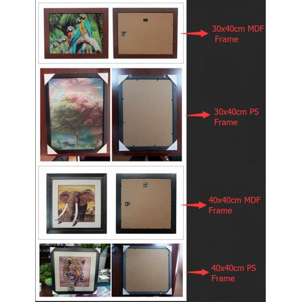 Custom Lenticular Image Printing For Gift , 5d Animal Collage Poster 15.7x15.7 Inches