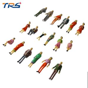China 1:30 scale ABS plastic model painted figure 6cm for architectural model making train layout on sale