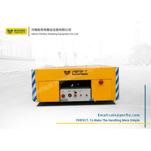 Yellow Color 20 Ton Electric Transfer Cart Used To Move Die , Coils Or Materials