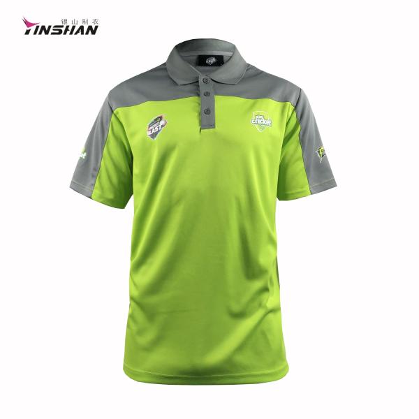 Quality XS-5XL Customized Men's Green Polo Shirt with Logo and Embroidery Top Custom Polyester wholesale