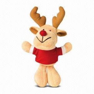 Cheap Small Reindeer With T shirt Soft Toy Plush Toy for sale