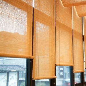 1.8m Bamboo Roller Blinds Home Decoration Window Bamboo Roll Up Roman Sun