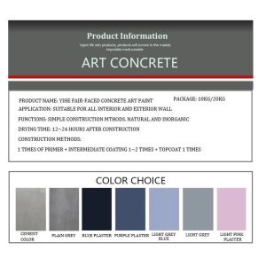 OEM/ODM Service Acrylic Microcement Wall Paint in Muili Color for Spray