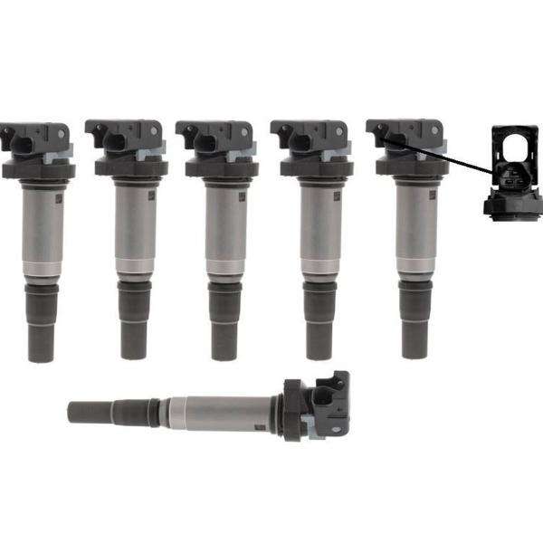Black Auto Parts BMW Ignition Coil For E60N E61N E63N , BMW E90 Coil Pack OEM 12137559842