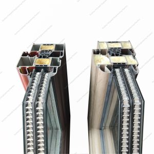 Typhoon Water Resistant Balcony Push-Pull Windows Aluminum System Windows Break