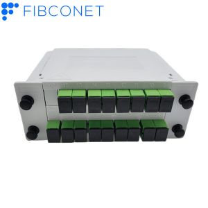 Compact Design 1*8 1*16 SC APC UPC Optical PLC Fiber Optic Cassette Type PLC