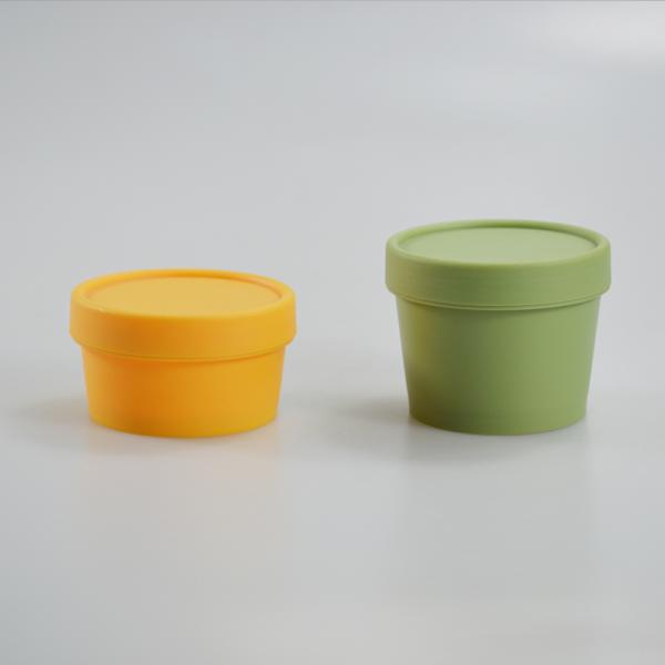 Clear or Customized Color 50ml/100ml Facial Scrub Cream Jar PP Mate Cream Container