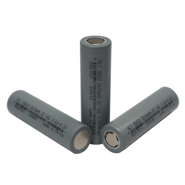 3.6 Volt High Capacity Lithium Ion Cells 2600mAh Lithium Ion Battery 18650 UN38
