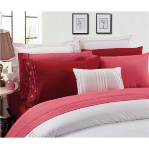 Chakras Energetic Sheet Set 6pcs Polyester Cotton Bedding Set with Embroidery