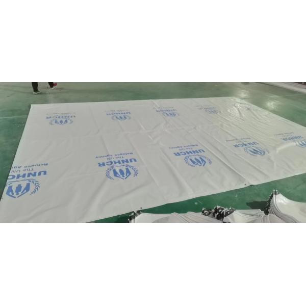 White Printed Logo PE Tarpaulin Heavy Duty Truck Cover Tarpaulin,Uv Resistance