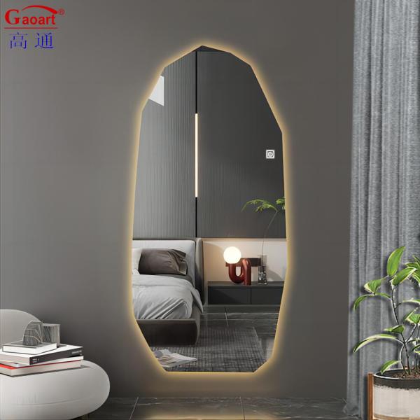 Glass Mirror Bathroom LED Light Smart Defogger Antifog Illuminated Portable Espejo Small