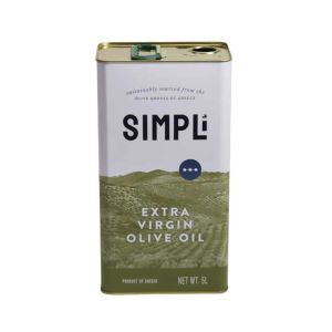 Cheap Custom Empty 3l Rectangular Virgin Edible Oil Tin Can Flaxseed Oil Square Tinplate Sunflower Oil Can With Plastic Lid for sale