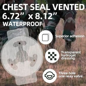 OEM Wholesale First Aid Kit Emergency Wound Dressing for Opening Chest Wound