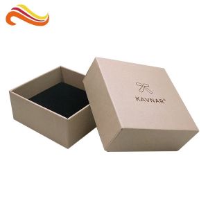 Ring Jewelry Paper Gift Packaging Boxes Customized Color With Foam Insert