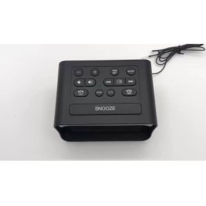 Rechargeable Digital Alarm Clock Radio Portable With Temperature Sensor