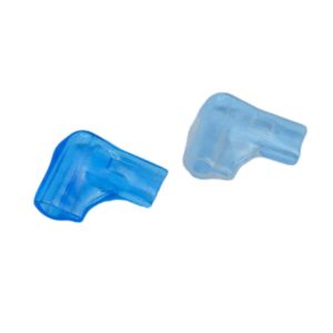 Cheap 4.8/5.2/6.3mm Flag Spade 90 Angle Terminal Insulator Sleeve 250 205 187 Rubber PVC Blue Transparent Sheath for sale