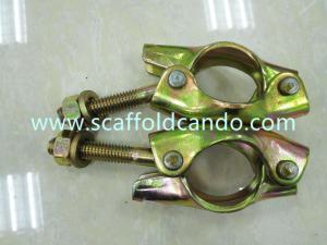 Cheap High load-bearing strength pressed galvanized scaffold swivel coupler rotation clamp for OD48mm pipe in scaffoldings for sale