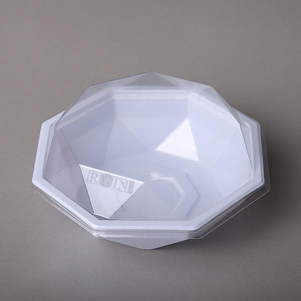 Customized Octagonal PET White Plastic Thermoformed Tiramisu Cheese Pudding Cake