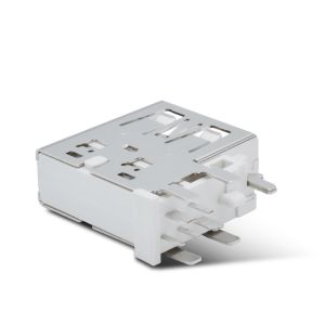 SMT 90 Angle Mini USB Connector , Usb 2.0 Female Connector Solder Type