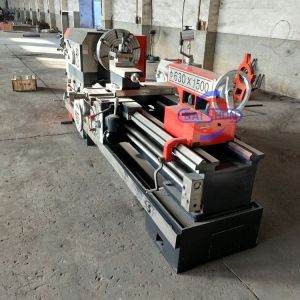 Flat Type Horizontal Lathe Machine Tour Parallel Machine Metal Manual Lathe