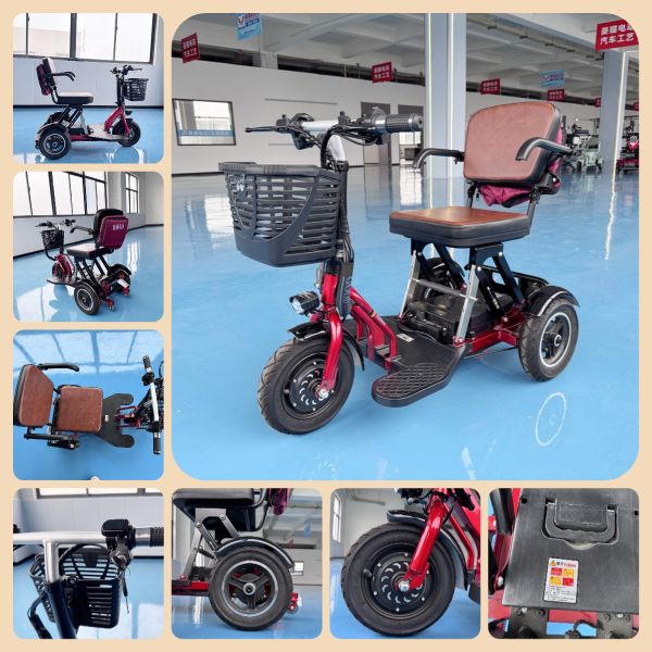 Outdoor Leisure Foldable Mobility Scooter 10 Inch 3 Wheel Mobility Scooter