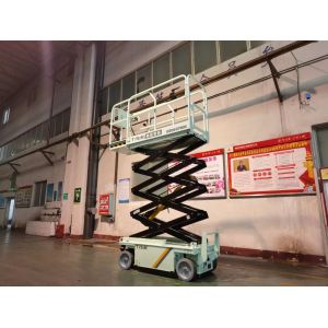 Mechanism Hydraulic Electric Scissor Lifting Table Mobile With Guardrail