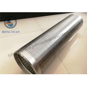 Cheap Length 5.8M Stainless Steel Vee Well Casing Pipe Wire Welded Well Pump Screen for sale