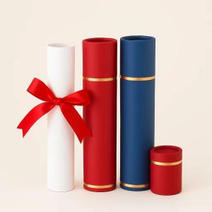 Custom Diploma Tube Graduation Certificate Holder Cylinder Scroll Paper Tube Box